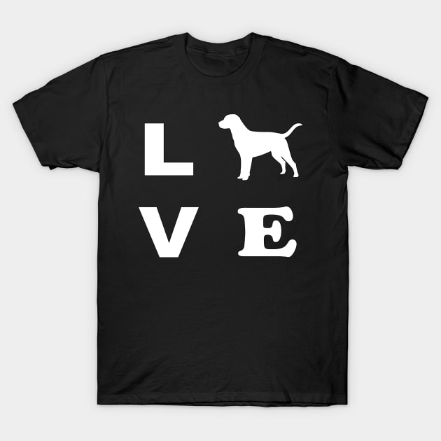 Labrador Dog love T-Shirt by Yoda